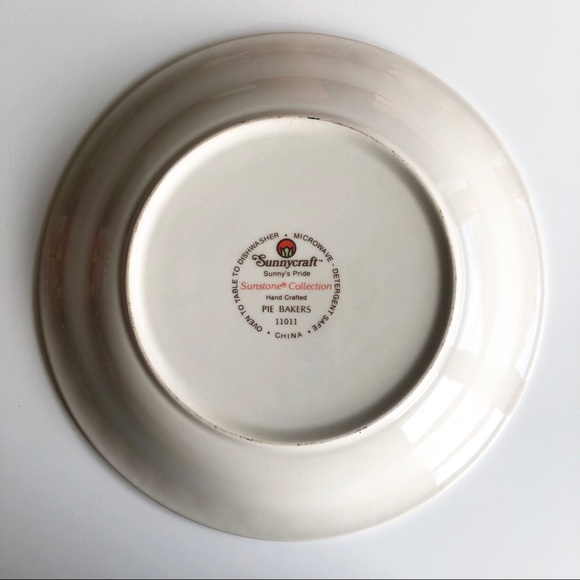 Vintage Recipe Apple Pie Plate Retro Dish - Picture 2 of 7